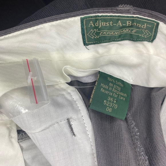 adjust a band expandable corduroy pants trousers Size 36 Gray & Brown (2 Pairs) - Picture 12 of 15